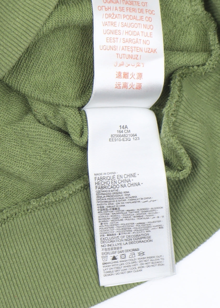Boys UK Size 14 Years Levi's Green Pullover Hoodie