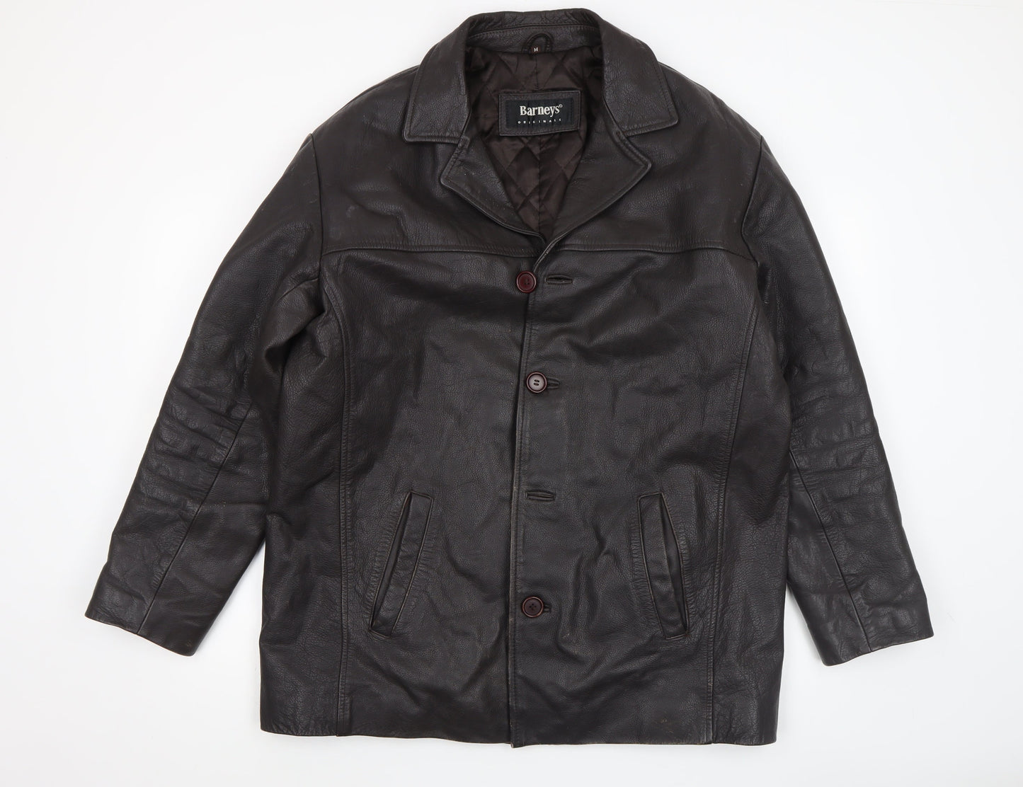 Mens UK Size M Barneys Originals Brown Overcoat