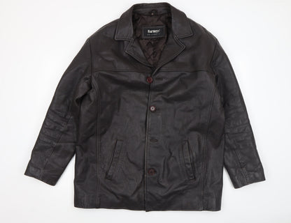 Mens UK Size M Barneys Originals Brown Overcoat
