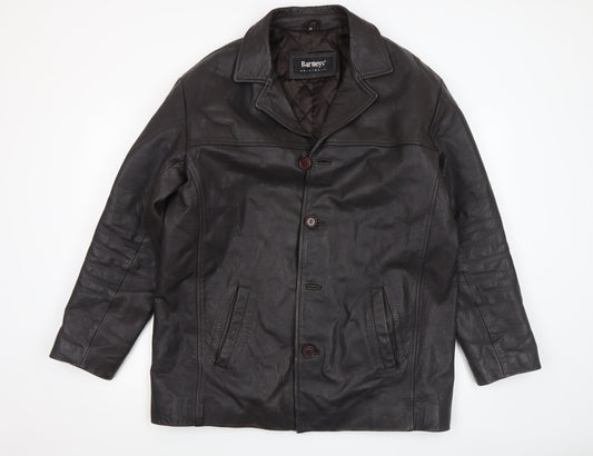 Mens UK Size M Barneys Originals Brown Overcoat