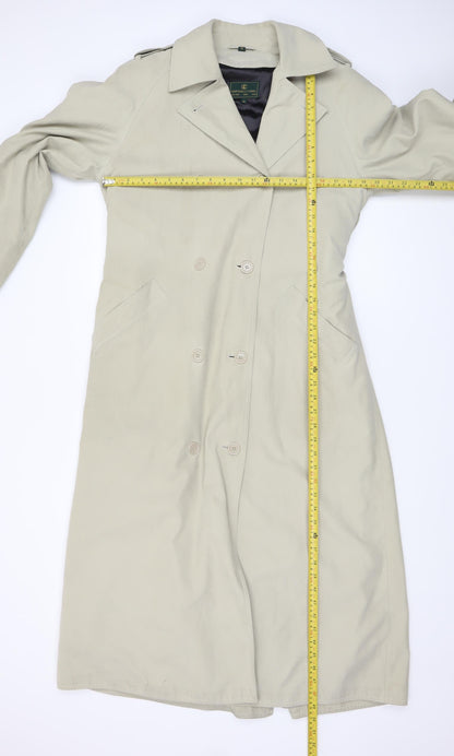 Womens UK Size 10 Gianfranco Corneli Beige Trench Coat