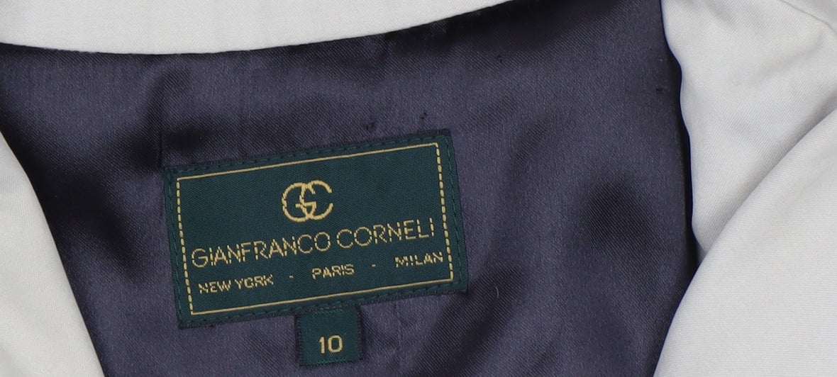 Womens UK Size 10 Gianfranco Corneli Beige Trench Coat