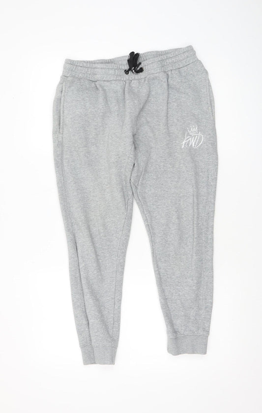 Womens UK Size S Kings Will Dream Regular Fit Jogger Grey Trousers