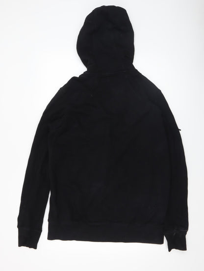 Mens UK Size M nununu Black Full Zip Hoodie