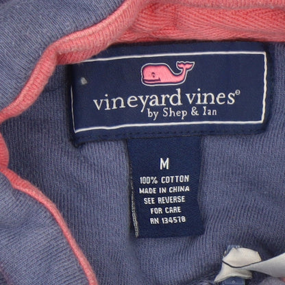 Mens UK Size M Vineyard Vines Blue 1/2 Zip Sweatshirt