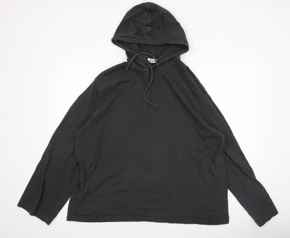 Womens UK Size L Weekday Black Pullover Hoodie