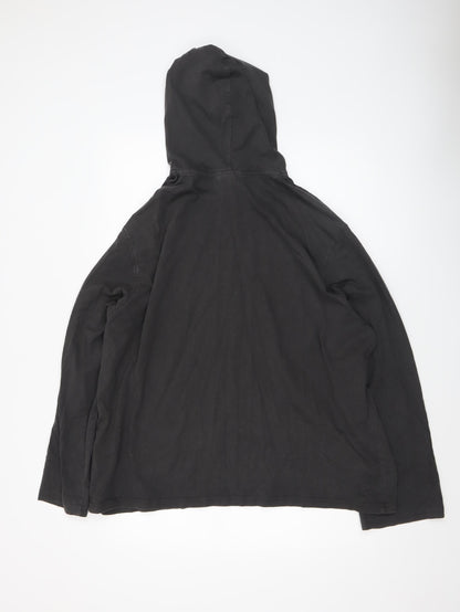 Womens UK Size L Weekday Black Pullover Hoodie