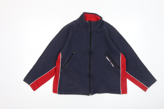 Boys UK Size L Tommy Hilfiger Blue Basic Jacket