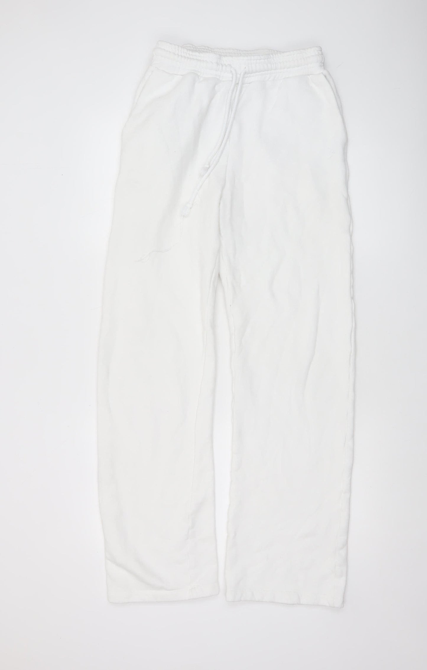 Womens UK Size S Katla Relaxed Fit Sweatpants White Trousers