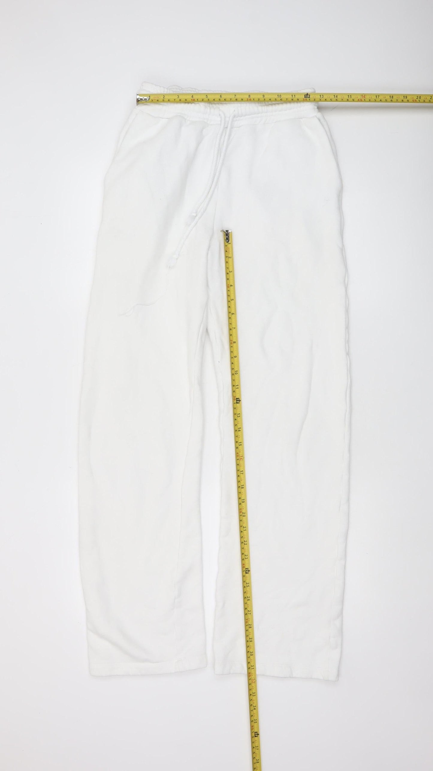 Womens UK Size S Katla Relaxed Fit Sweatpants White Trousers