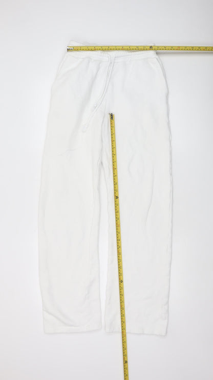 Womens UK Size S Katla Relaxed Fit Sweatpants White Trousers