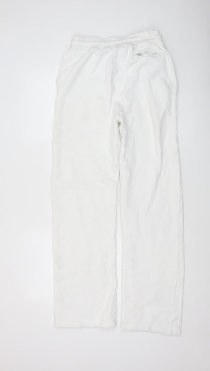 Womens UK Size S Katla Relaxed Fit Sweatpants White Trousers