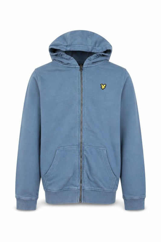 Boys UK Size 10-11 Years Lyle & Scott Blue Full Zip Hoodie