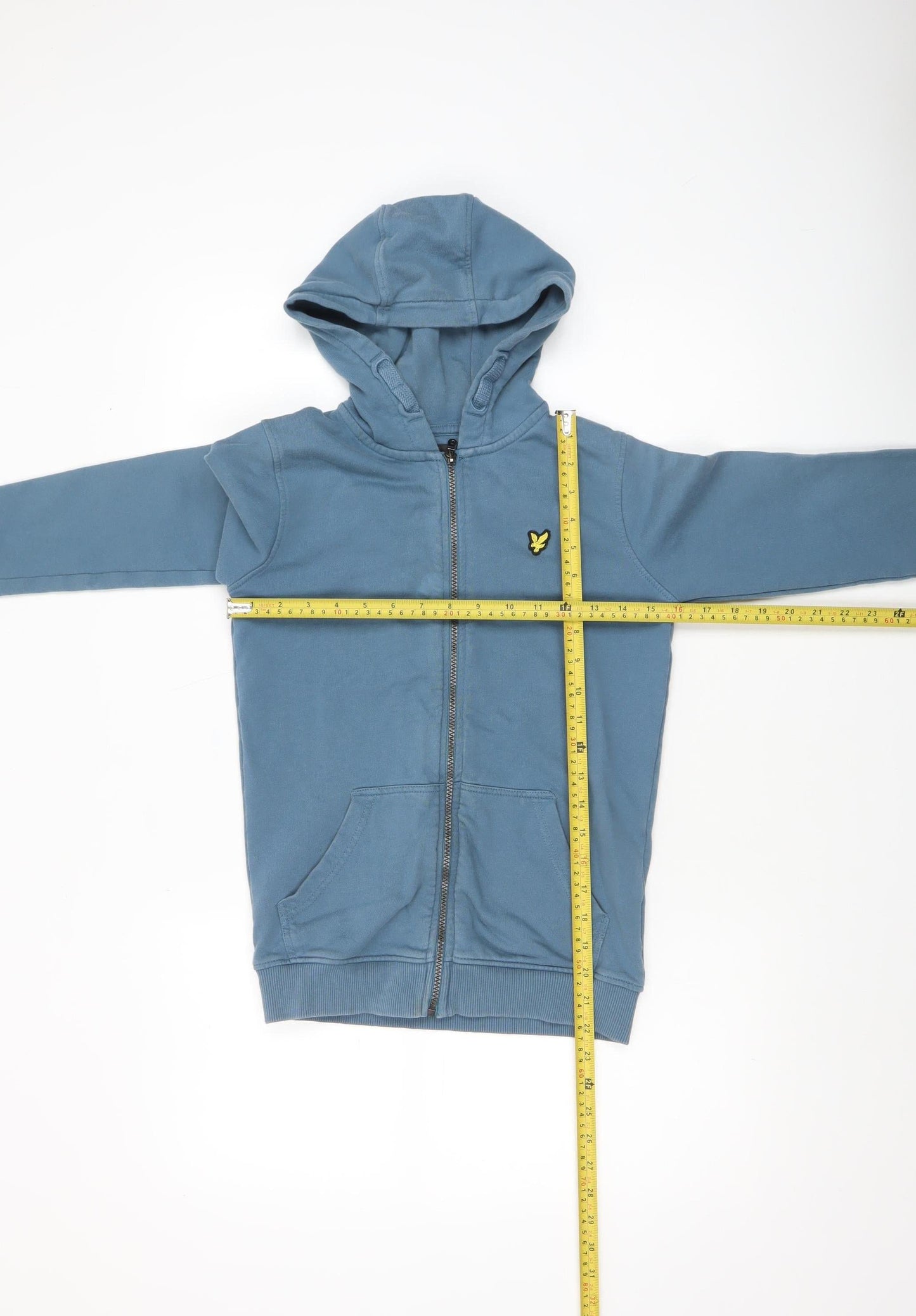 Boys UK Size 10-11 Years Lyle & Scott Blue Full Zip Hoodie