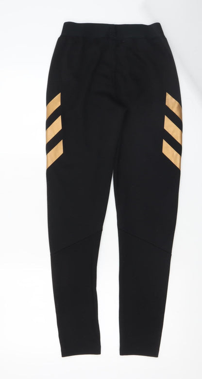 Boys UK Size 13-14 Years adidas Slim Fit Jogger Black Trousers