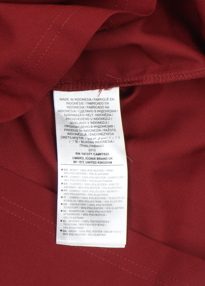 Mens UK Size M Umbro Red FootballGym & TrainingRunning & Jogging Casual