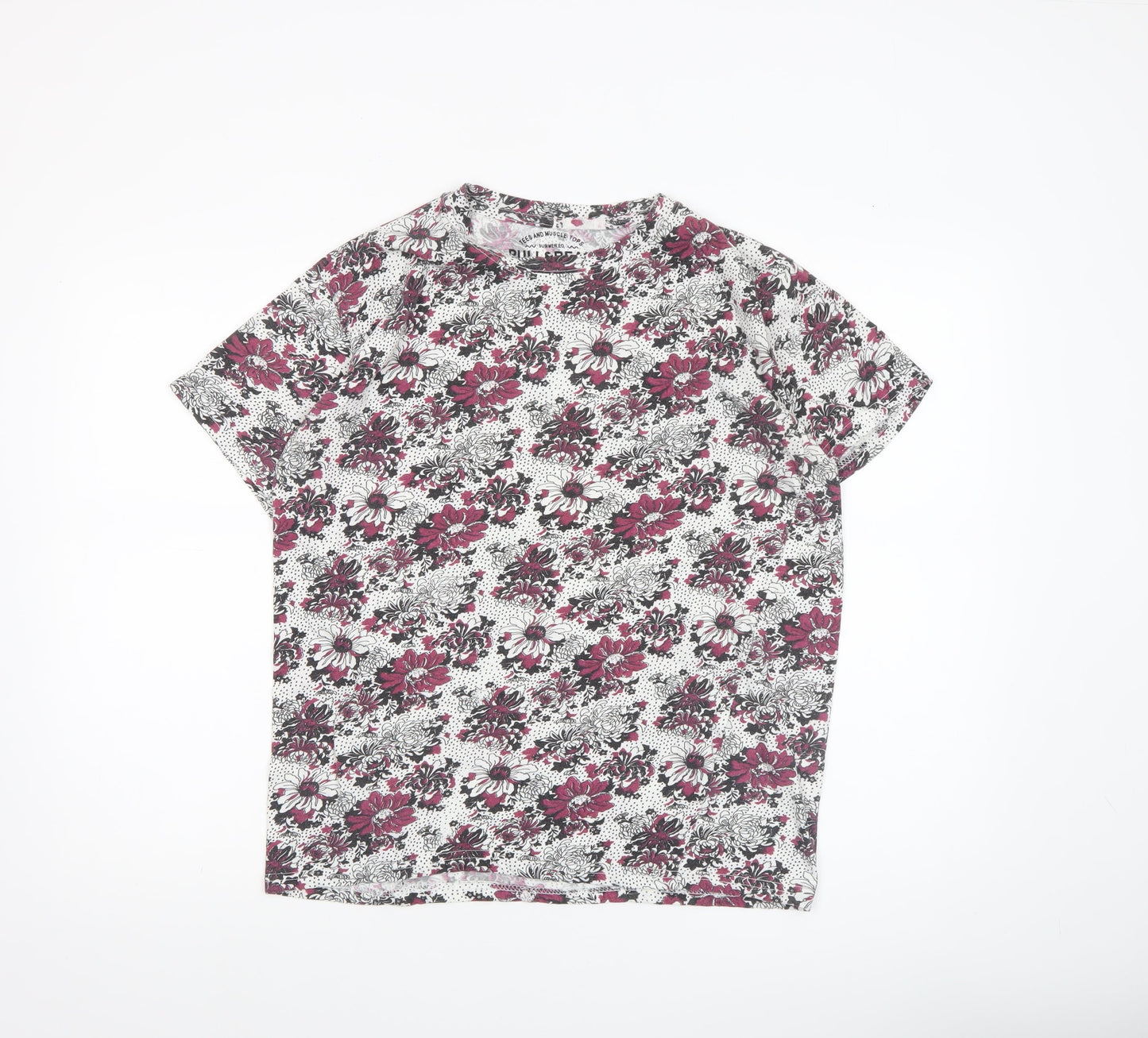 Womens UK Size 12 Pull&Bear Multicoloured Basic T-Shirt