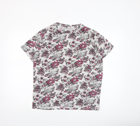 Womens UK Size 12 Pull&Bear Multicoloured Basic T-Shirt