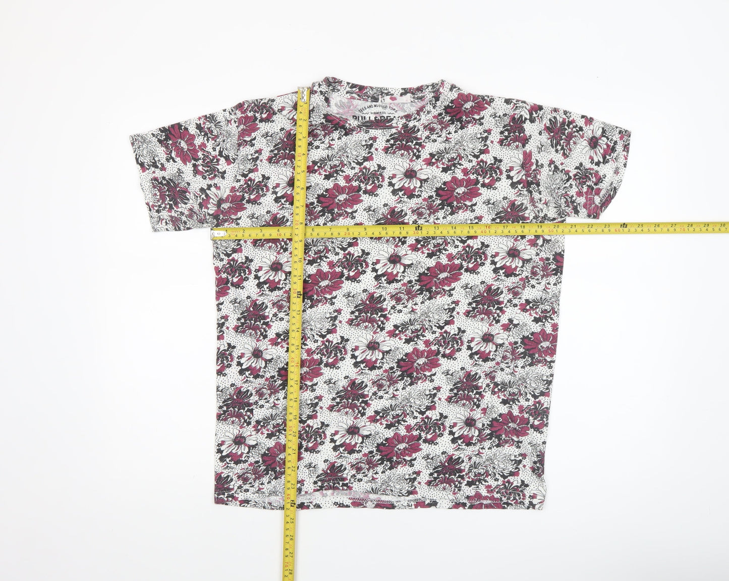 Womens UK Size 12 Pull&Bear Multicoloured Basic T-Shirt