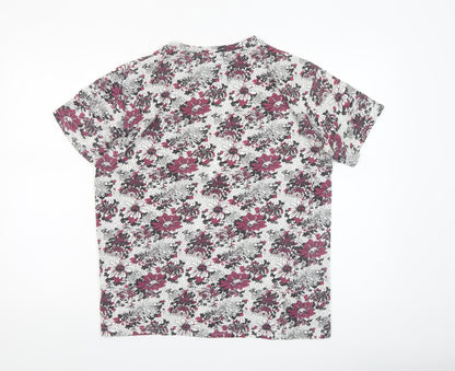 Womens UK Size 12 Pull&Bear Multicoloured Basic T-Shirt