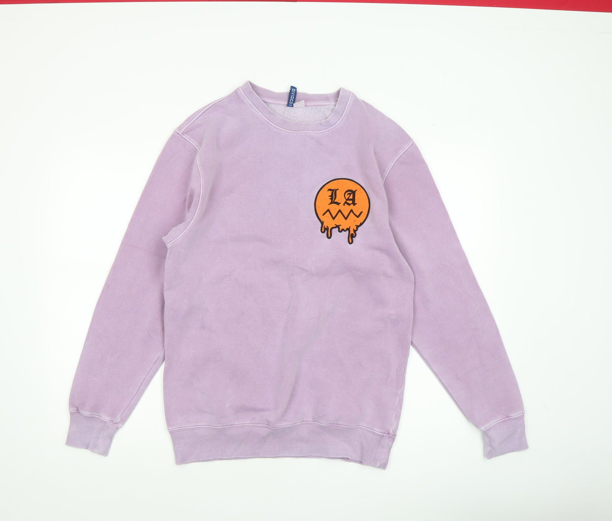 Mens UK Size S H&M Purple Pullover Sweatshirt