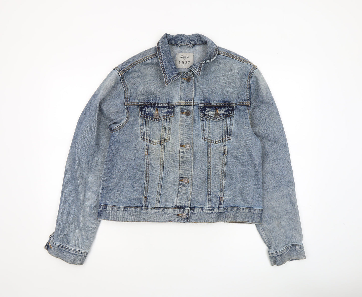 Womens UK Size 16 Denim Co. Blue Basic Jacket