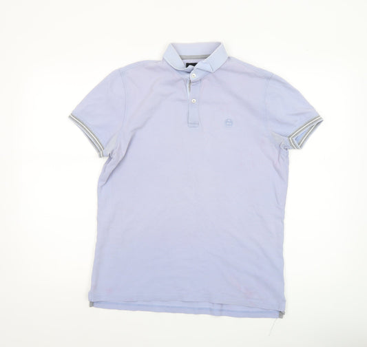 Mens UK Size M Massimo Dutti Cotton Polo Shirt