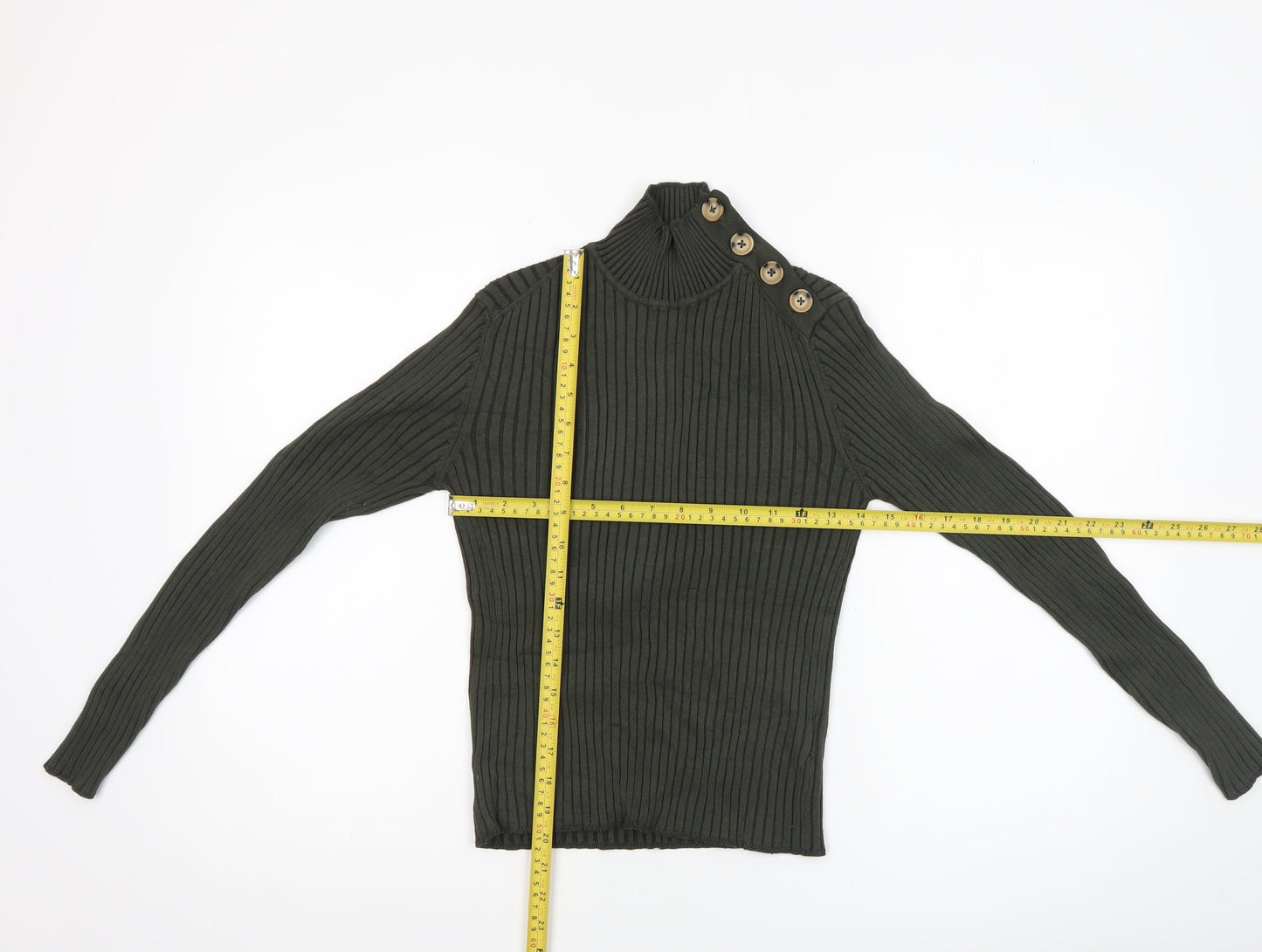 Womens UK Size S Hollys Green Pullover Jumper