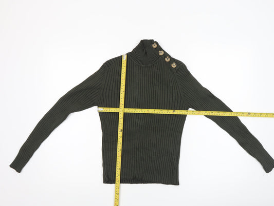 Womens UK Size S Hollys Green Pullover Jumper