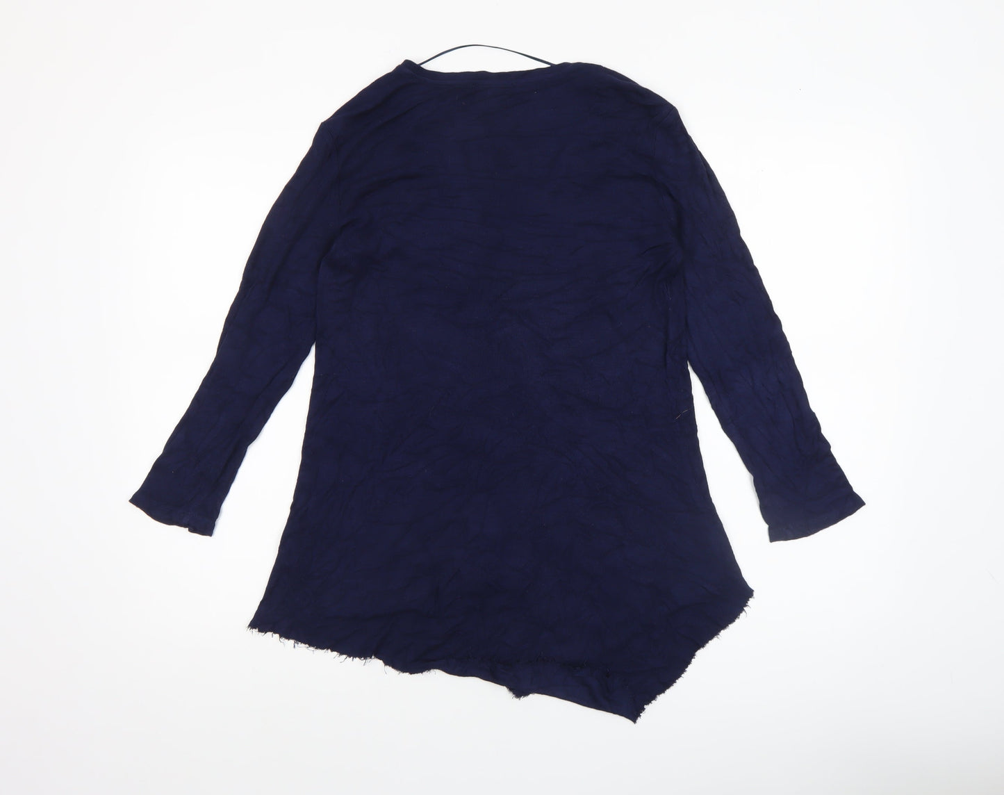 Womens UK Size L Cable & Gauge Blue Tunic Blouse