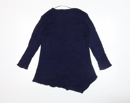 Womens UK Size L Cable & Gauge Blue Tunic Blouse
