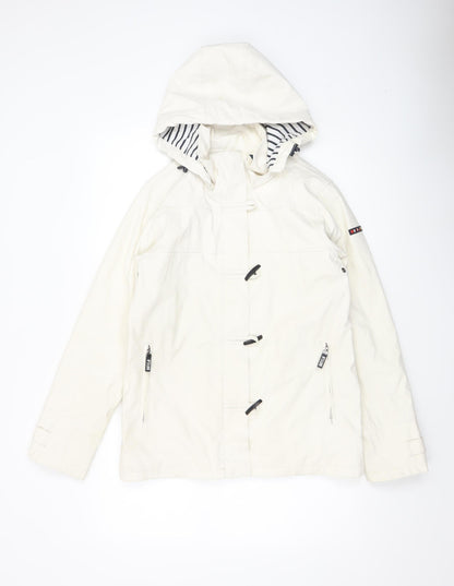 Womens UK Size 8 Batela White Rain Coat