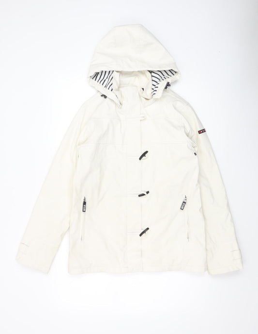 Womens UK Size 8 Batela White Rain Coat