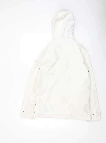 Womens UK Size 8 Batela White Rain Coat