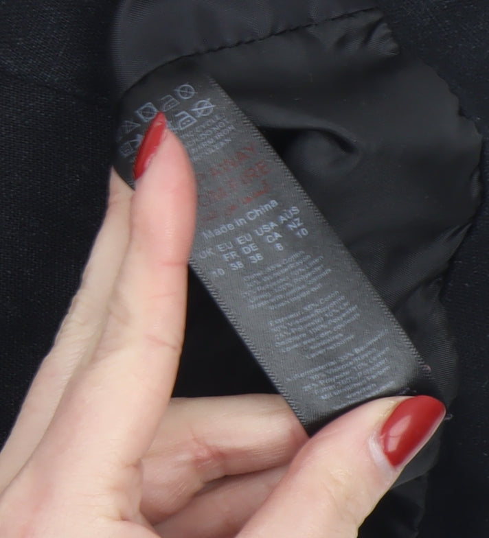 Womens UK Size 10 PRETTYLITTLETHING Regular Black Blazer