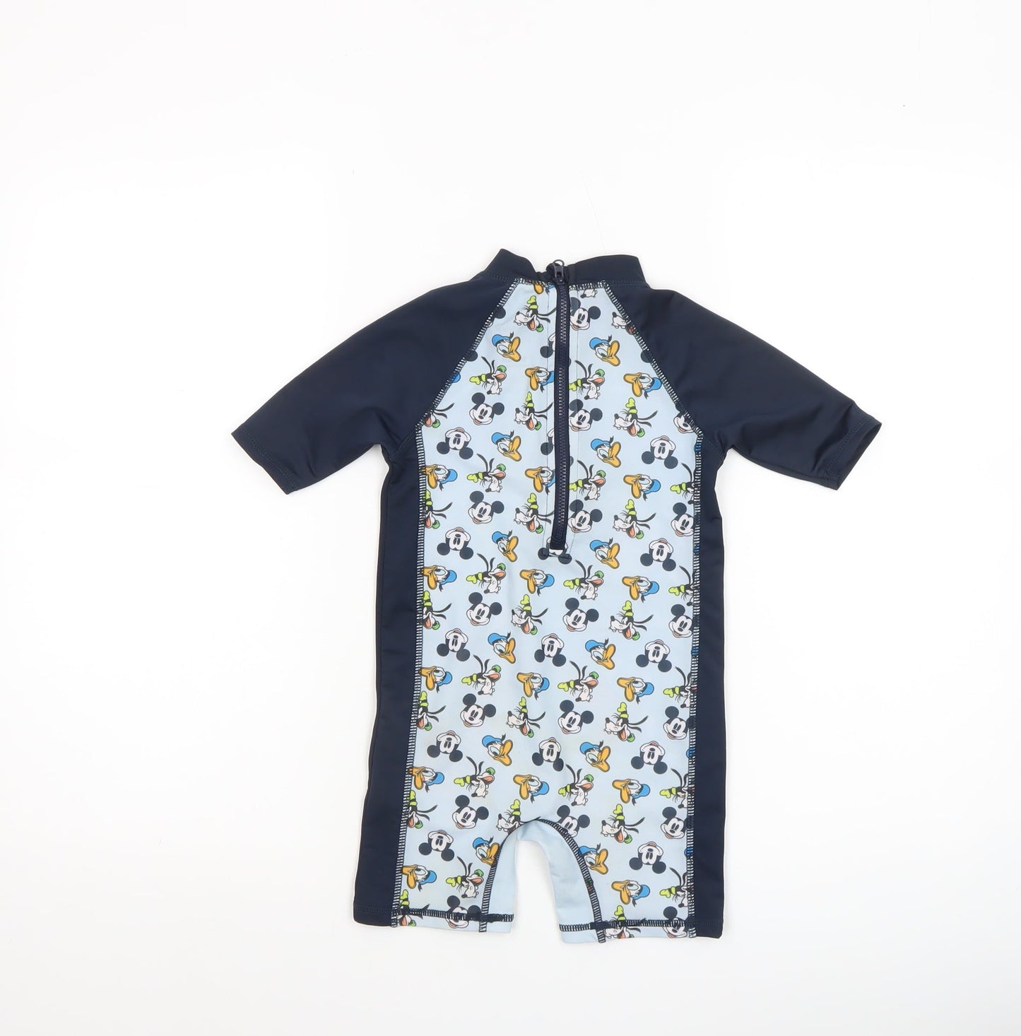 Disney at Primark Unisex Baby Blue 24M UV Sun Suit Mickey & Friends