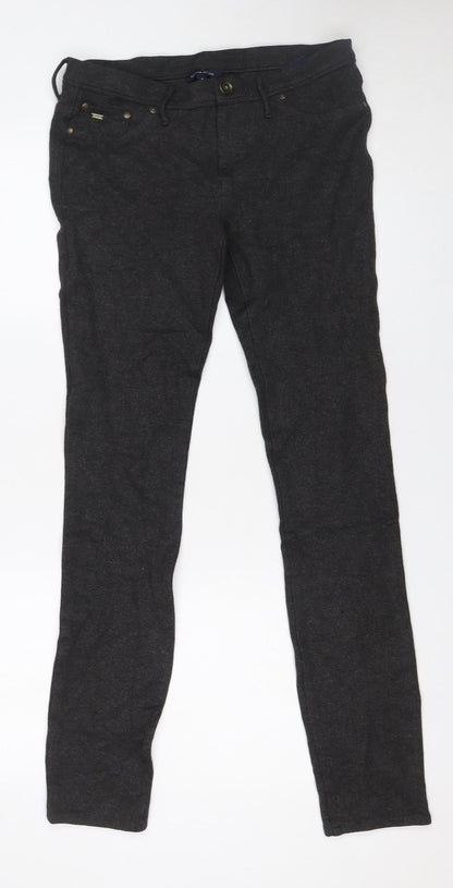 Womens UK Size M Tommy Hilfiger Slim Fit Casual Workwear Grey Trousers