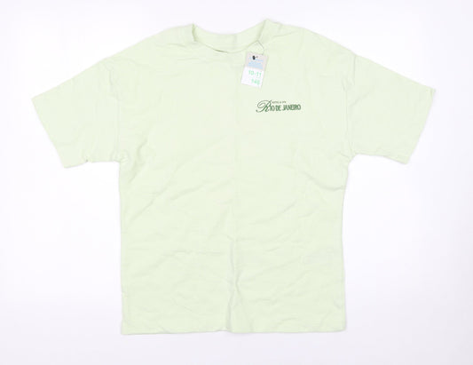 Boys UK Size 10-11 Years Primark Green Basic T-Shirt