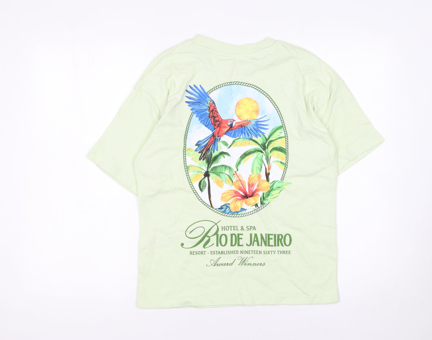 Boys UK Size 10-11 Years Primark Green Basic T-Shirt