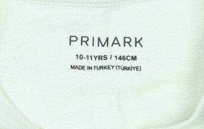 Boys UK Size 10-11 Years Primark Green Basic T-Shirt