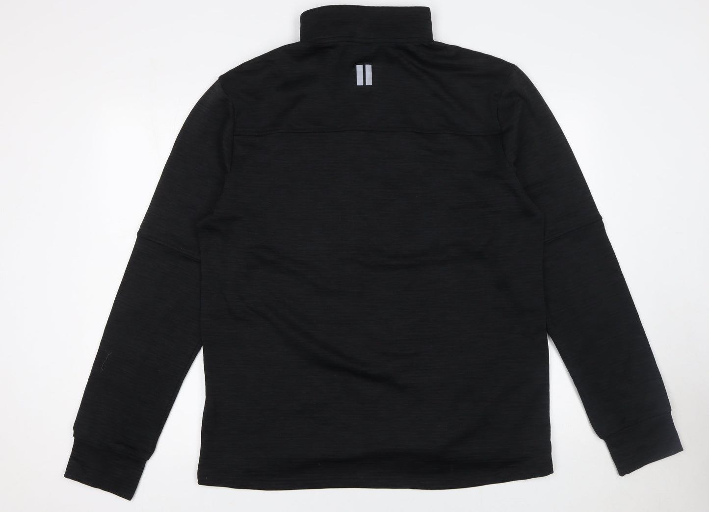 Mens UK Size XL Dunnes Stores Black Henley Sweatshirt