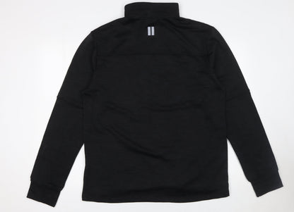Mens UK Size XL Dunnes Stores Black Henley Sweatshirt