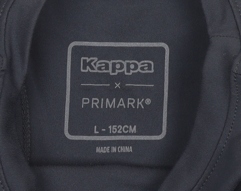 Kappa Girls Black Sleeveless Tank Top L Sports Activewear