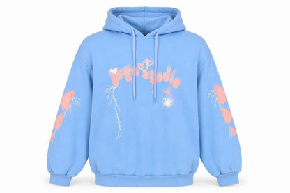 Womens UK Size S Boohoo Blue Pullover Hoodie