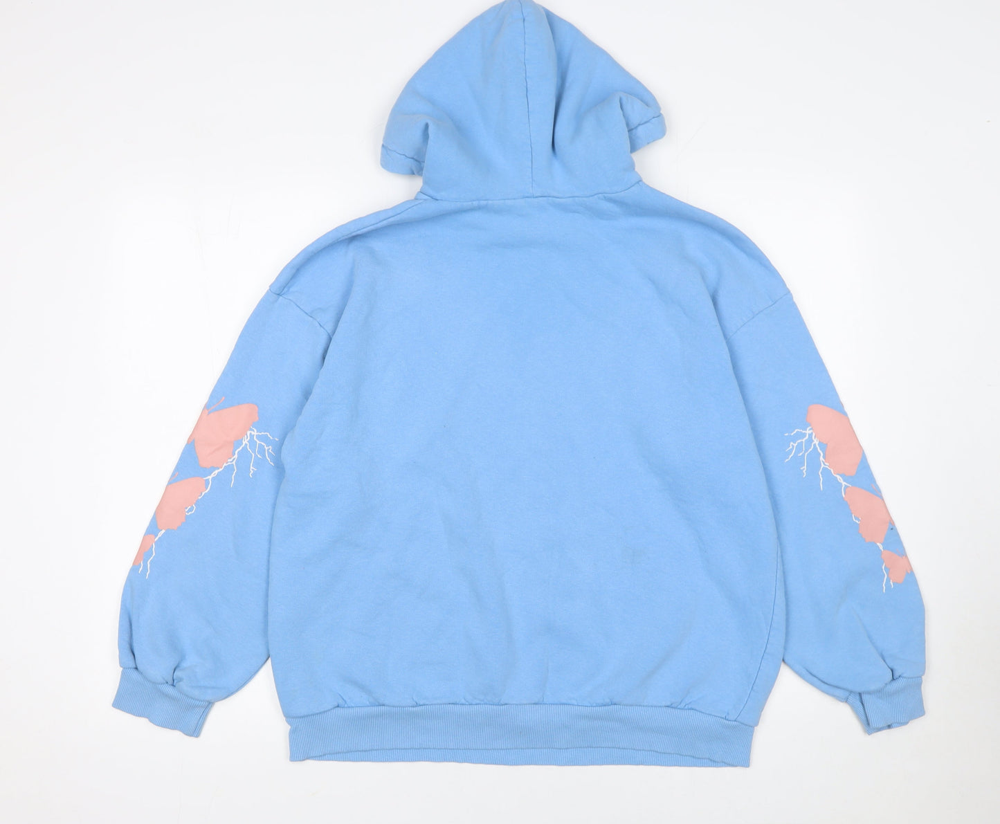 Womens UK Size S Boohoo Blue Pullover Hoodie