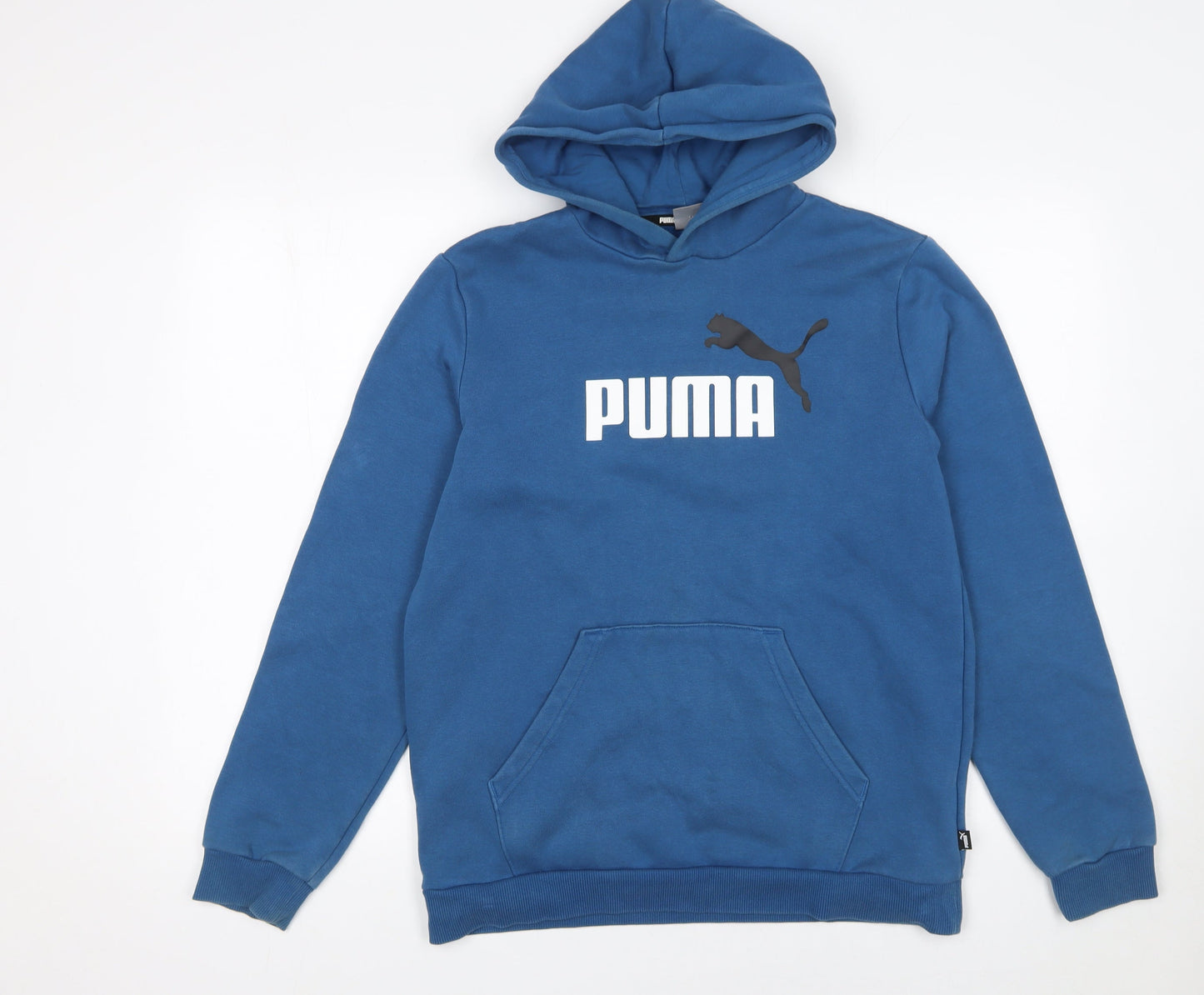 Boys UK Size 15-16 Years PUMA Blue Pullover Hoodie