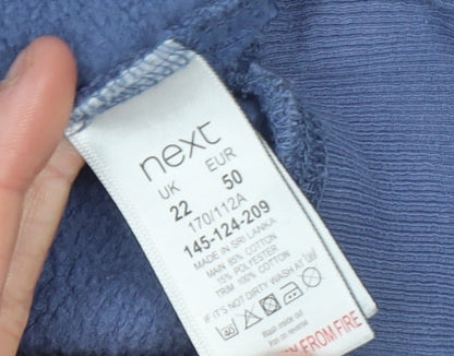 Womens UK Size 22 NEXT Blue Pullover Sweatshirt