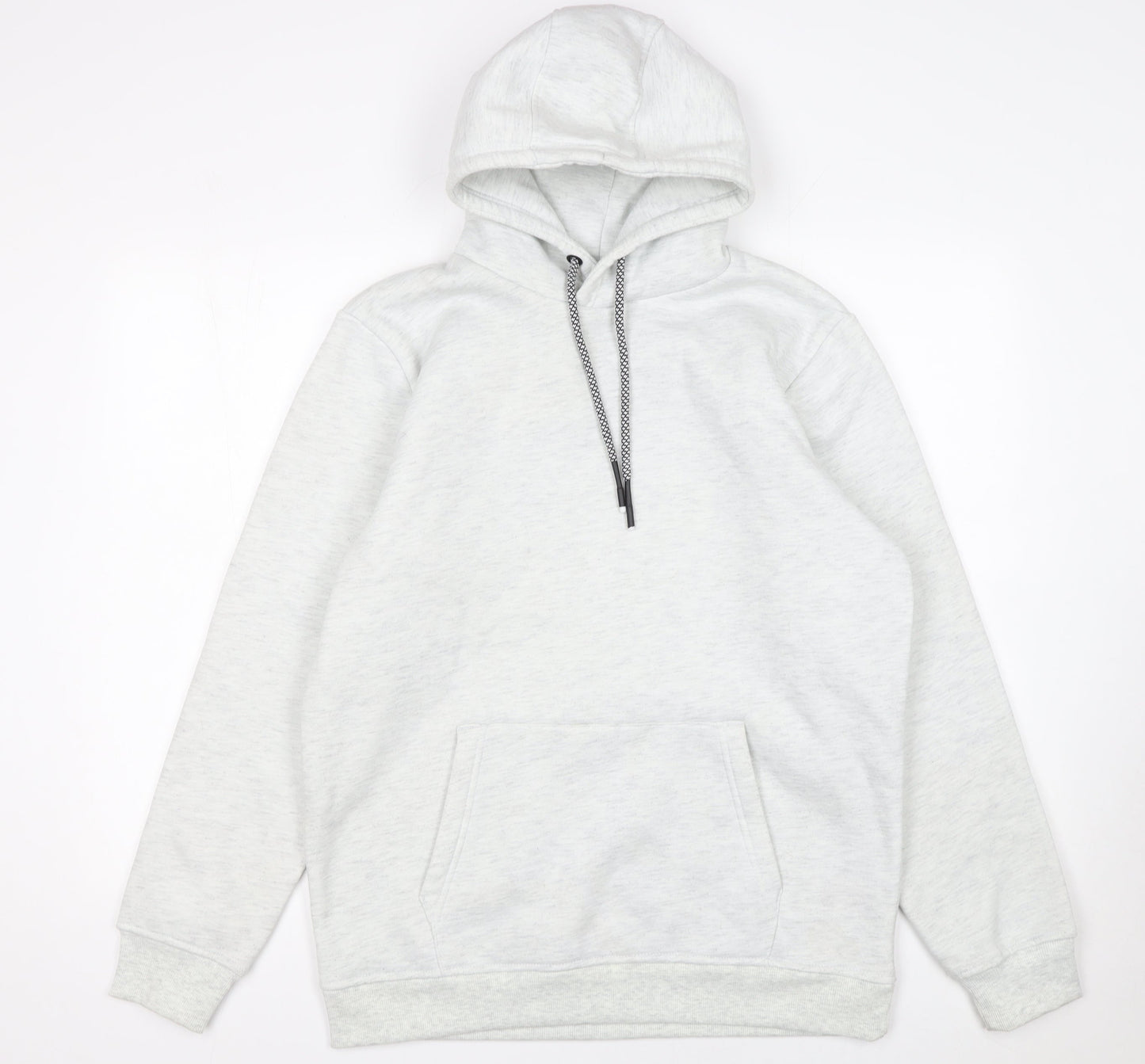 Mens UK Size M Brave Soul Grey Pullover Hoodie