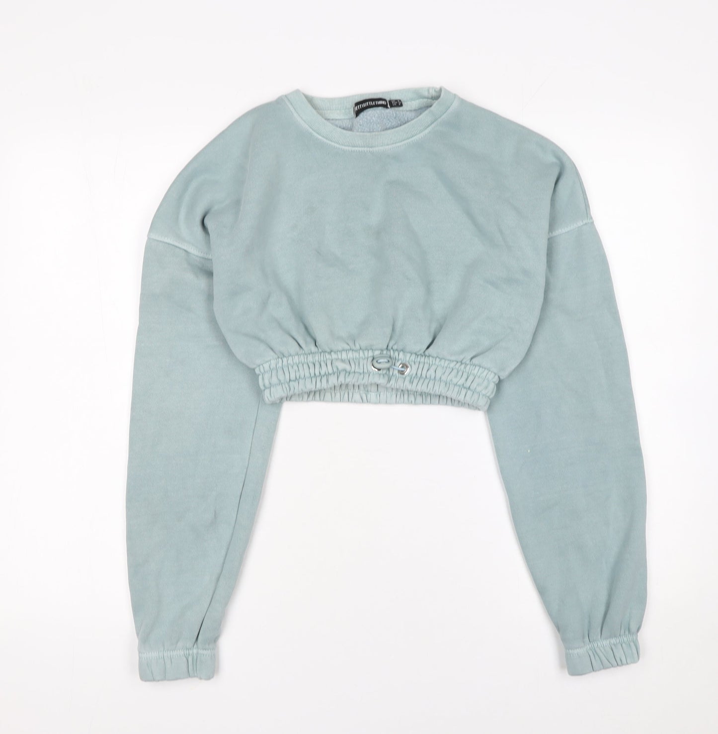 Womens UK Size 4 PRETTYLITTLETHING Blue Pullover Sweatshirt