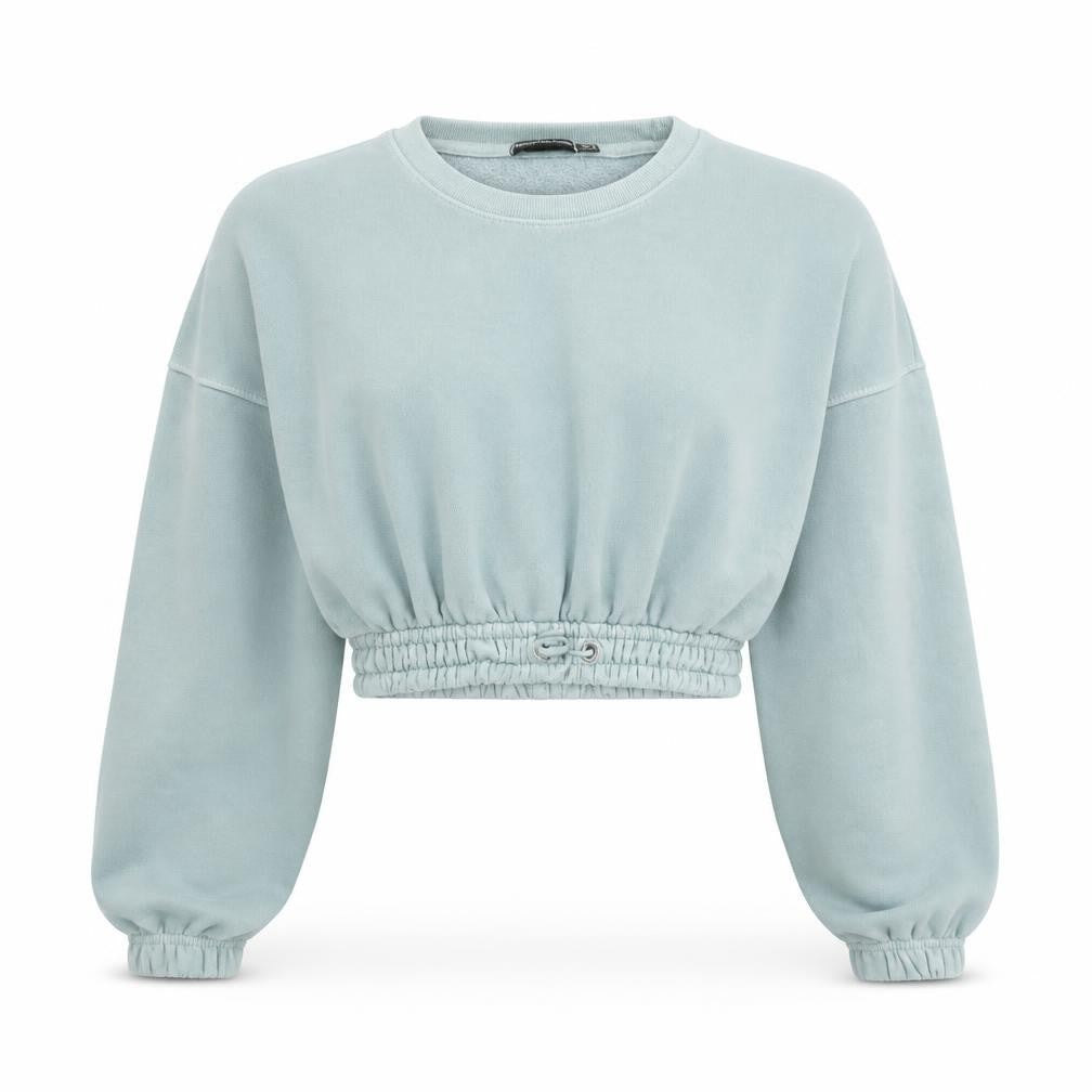 Womens UK Size 4 PRETTYLITTLETHING Blue Pullover Sweatshirt